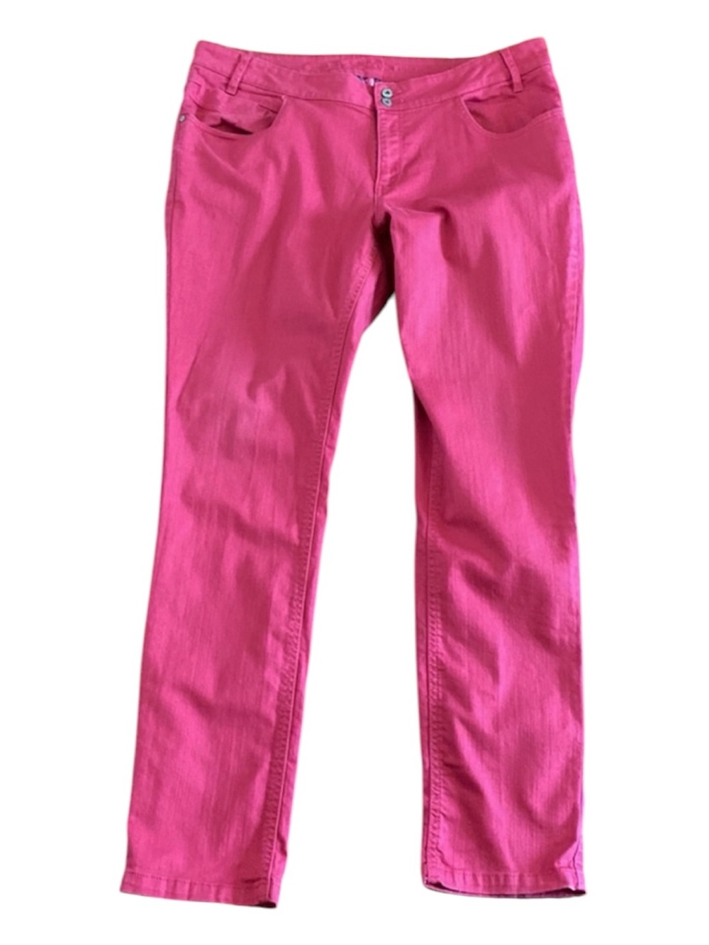S. Oliver raspberry pink denim straight leg jeans